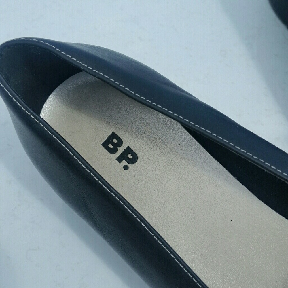 BP for Nordstrom Mary Jane Black Leather Flats EUC - Picture 2 of 6